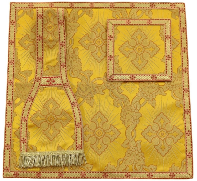 Casula romana "Cuore di Gesù, Maria, Giuseppe" R822-AKC9