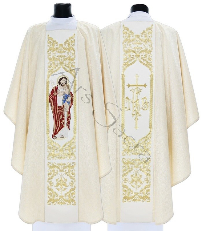 Chasuble gothique "Saint Joseph" G658-GK54