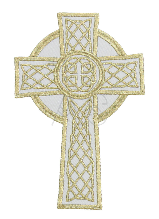 Gestickte Applikation „Keltisches Kreuz“ AP-CROSS3-R