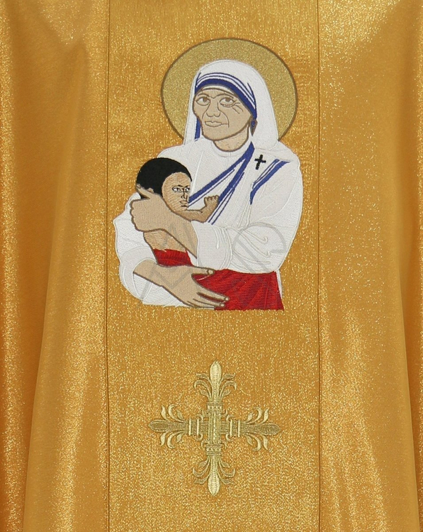 Chasuble gothique "Sainte Mère Teresa de Calcutta" 433-G63g
