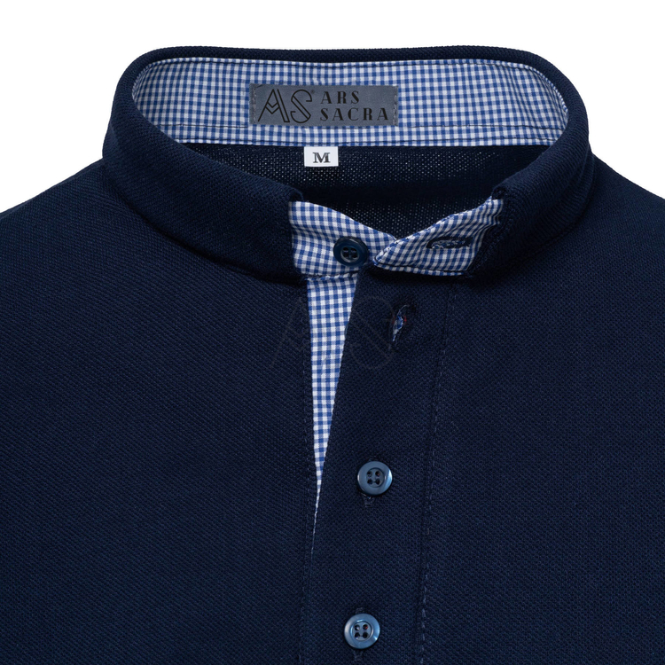 Polo blu navy a maniche corte PK-G