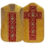 Roman chasuble "Heart of Jesus, Mary, Joseph" R822-AKC9
