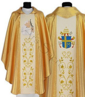 Casulla gótica "Papa Juan Pablo II" 568-G