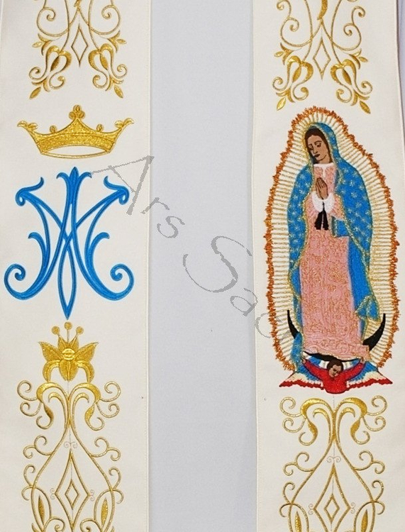 Étole gothique "Guadalupe" SH25-Kf