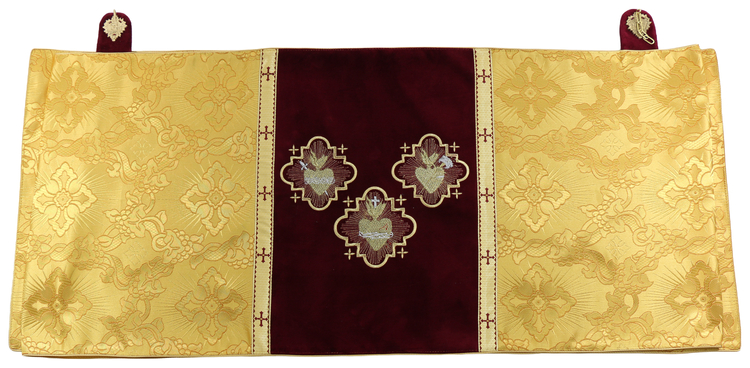 Humeral Veil "The heart of Jesus, Mary, Joseph" W822-AGCC9