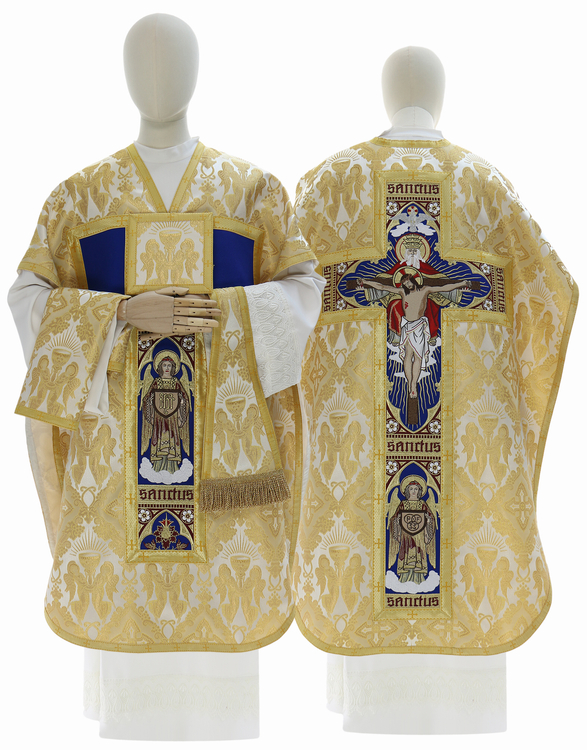 Casulla de seda "Santísima Trinidad" F778-60