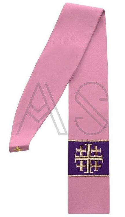 Gotische Stola reversible „Jerusalem-Kreuze“ SZ1