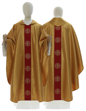 Gothic Chasuble "Jerusalem Crosses" 103-GC63