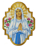 Embroidered Applique "Mother of God"