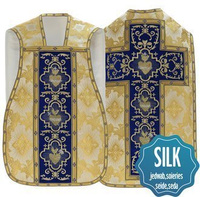 Chasuble romaine "Coeur de Jésus, Marie, Joseph" R822-AKN9