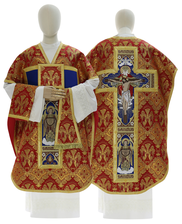 Chasuble en soie "Sainte Trinité" F778-60