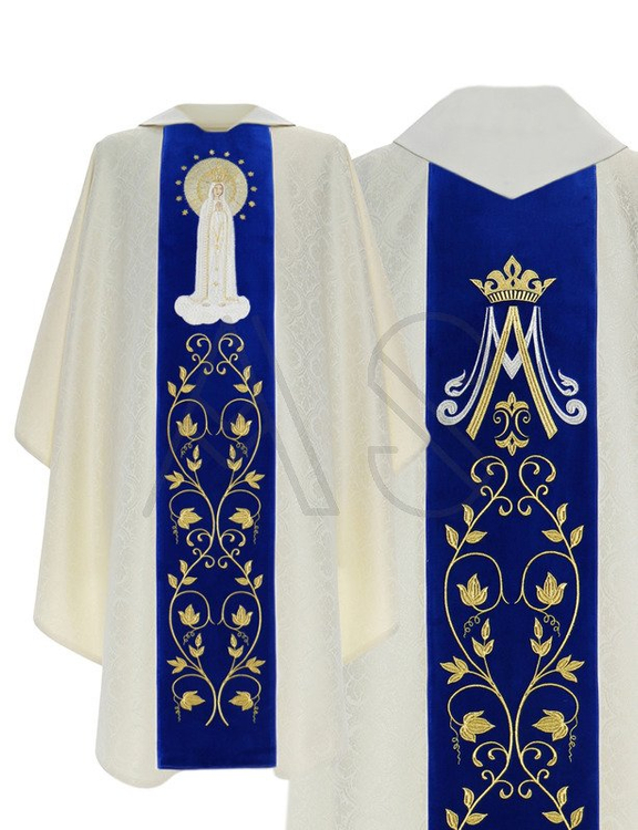 Gotische Kasel "Minko Unserer Lieben Frau von Fatima" 412-AKN25