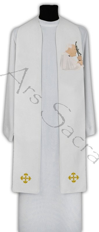 Gothic stole  "Pope John Paul II" SH28-B