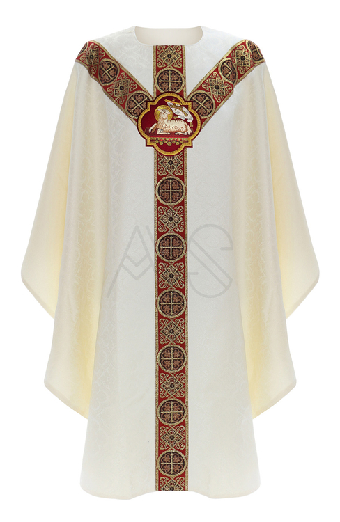 Casulla semigótica "Cordero de Dios" GY202-25