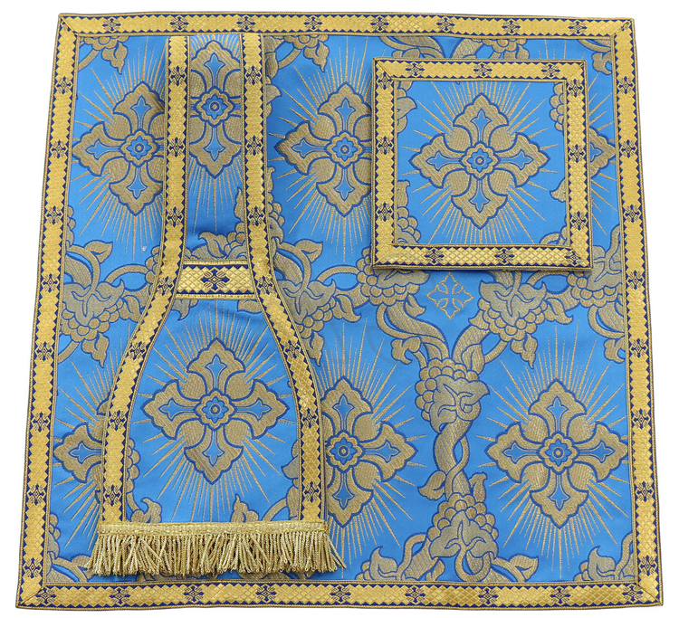 Roman chasuble "Heart of Jesus, Mary, Joseph" R822-AN9
