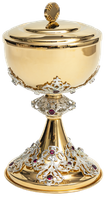 Ciborium decorated with rubies