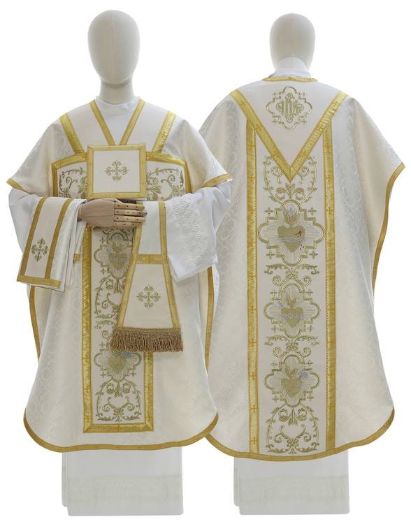 Casulla "San Felipe Neri" "Corazón de Jesús, María, José" F822-A25