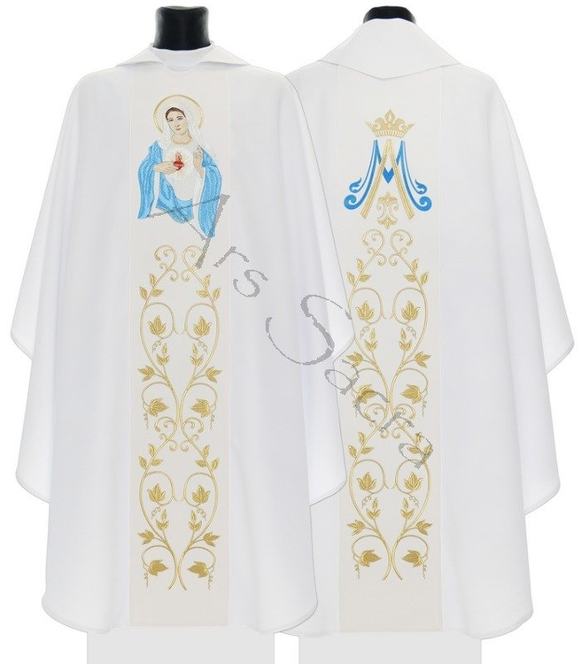 Chasuble gothique "Coeur de Marie" 733-B