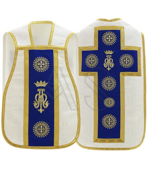 Casulla romana mariana R772-GN25