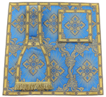 Chasuble romaine "Coeur de Jésus, Marie, Joseph" R822-AN9