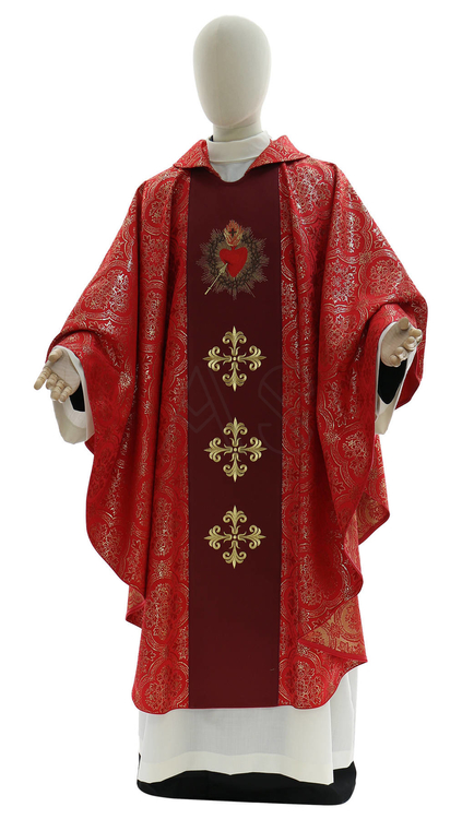 Chasuble gothique "Coeur de Jésus" 865-C14
