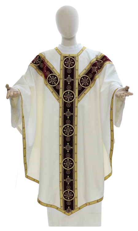 Chasuble semi-gothique "Coeur de Jésus" GY882-AKC26