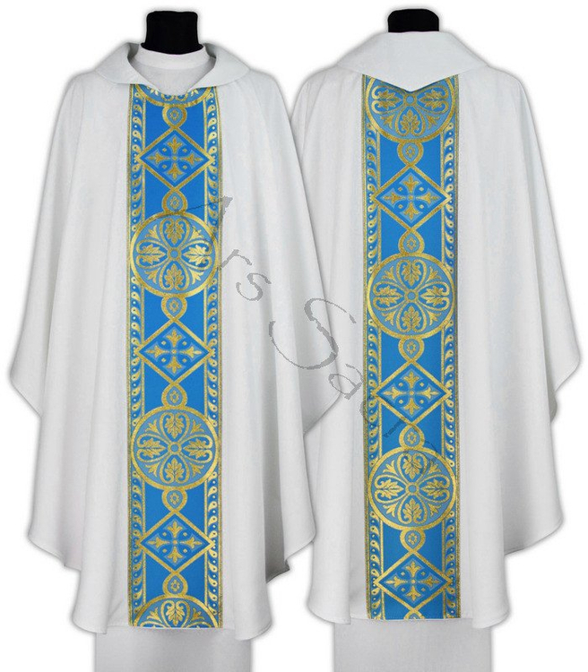 Chasuble gothique mariale 013-BN