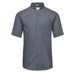 Camisa de sacerdote gris, manga corta KK-SZ2