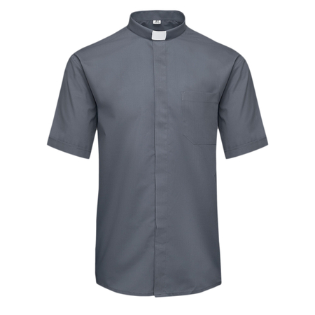 Graphite priest shirt, short sleeve KK-SZ2