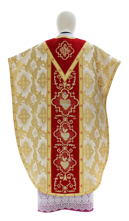 Chasuble "St. Philip Neri"  "Heart of Jesus, Mary, Joseph" F822-AKC9