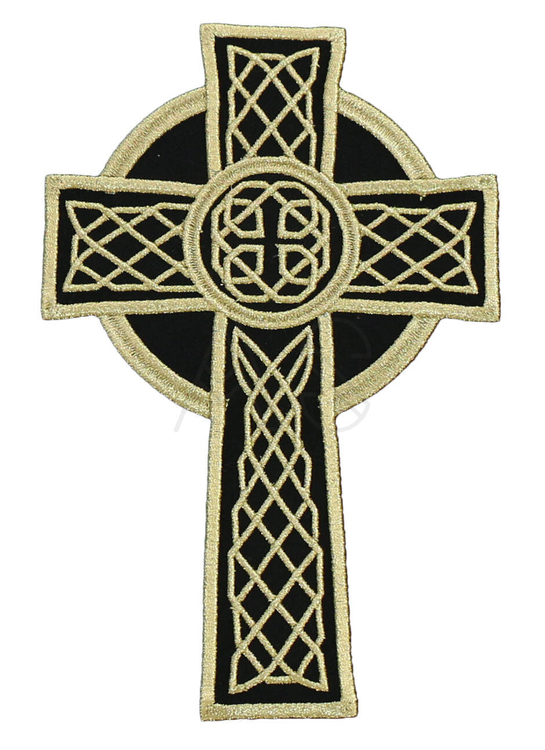 Gestickte Applikation „Keltisches Kreuz“ AP-CROSS3-Z