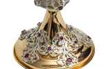 Ziborium mit Rubinen verzierter