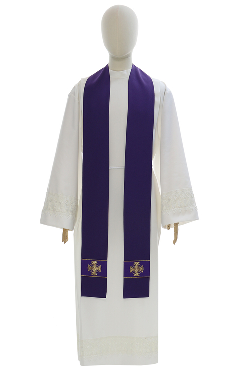 Casula gotica "Croci di Malta" 104-F