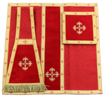 Chasuble "Saint Philippe Neri" "Coeur de Jésus, Marie, Joseph" F822-A25