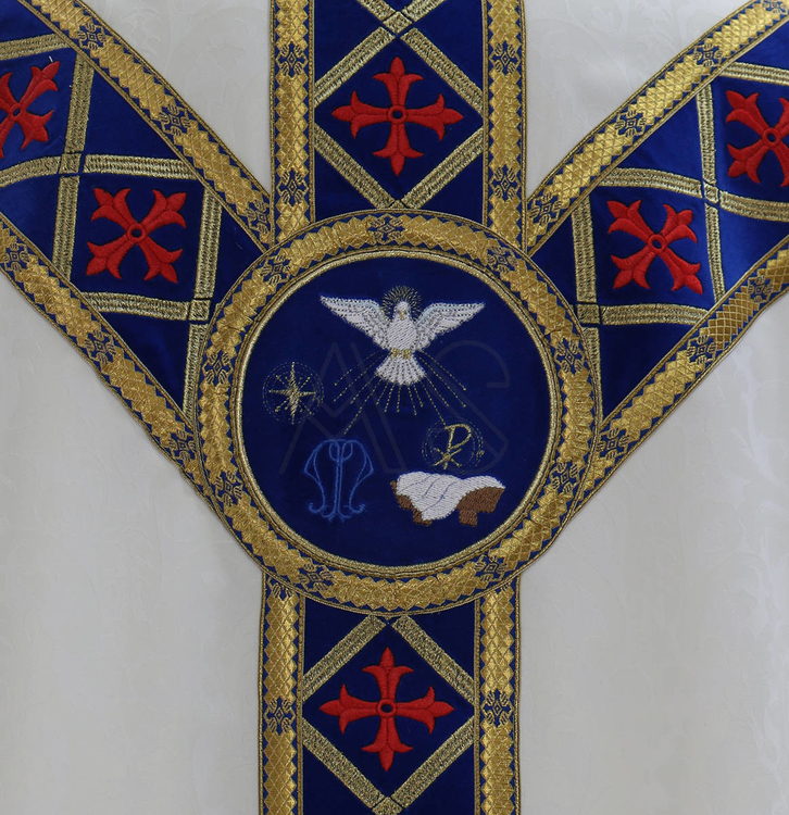 Chasuble semi gothique "Noël" GY476-AKN26