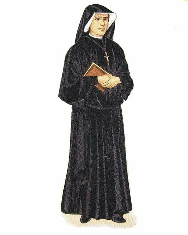 Applicazione ricamata "Santa Faustina"