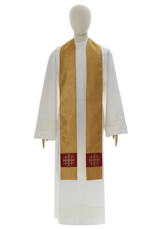 Chasuble gothique '"Croix de Jérusalem" 103-GC63