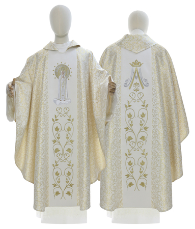 Chasuble gothique "Notre-Dame de Fatima" 412-K41