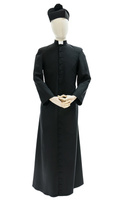 Black classic cassock CASS-CZ