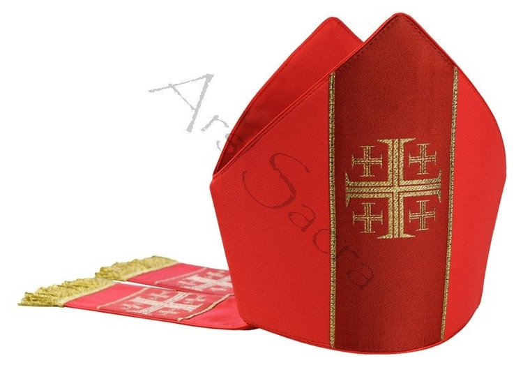 Mitria "Croci di Gerusalemme" M103-C
