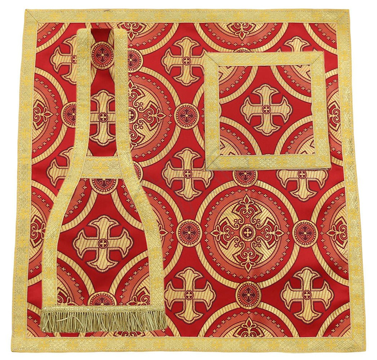 Casula romana "Cuore di Gesù, Maria, Giuseppe" R822-AF8
