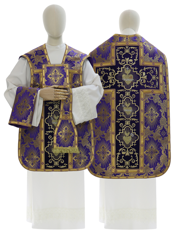 Römische Kasel "Herz von Jesus, Maria, Josef" R822-AF9