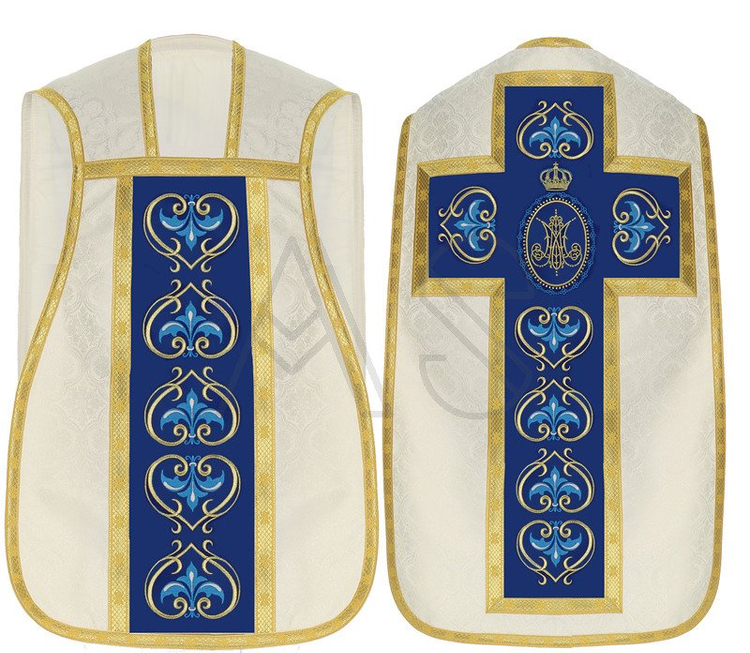 Chasuble romaine mariale R765-GN25