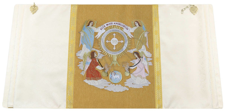 Voile huméral "Ecce Panis Angelorum" Wh3-KG25