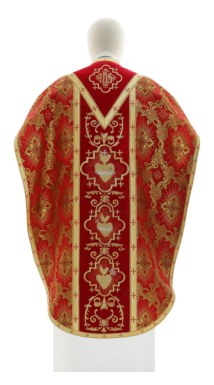 Chasuble "St. Philip Neri"  "Heart of Jesus, Mary, Joseph" F822-AC9