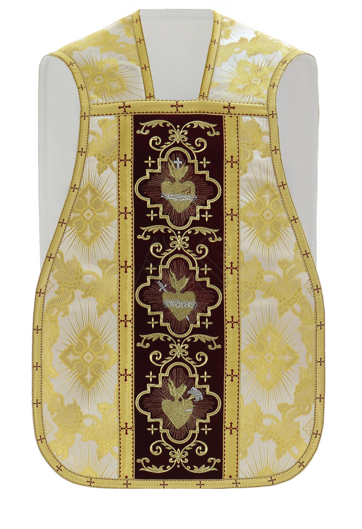 Roman chasuble "Heart of Jesus, Mary, Joseph" R822-AKCC9