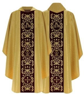 Gothic Chasuble IHS