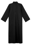 Black minister's cassock ASC3-CZ