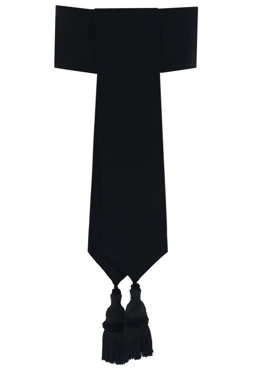 Faja eclesiástica negra con borlas CIN-CZp